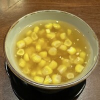 焼肉割烹QUON - とうもろこしの茶碗蒸し