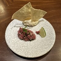 焼肉割烹QUON - 和牛のタルタルトリュフポテト　ライム