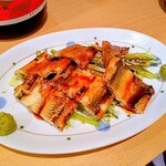 鮨処なかの - 煮穴子つまみ胡瓜添え