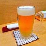 鮨処なかの - 生ビール