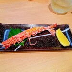 鮨処なかの - 活車海老塩焼き