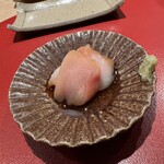 備長炭焼鳥 鳥しげ - もも肉の漬け