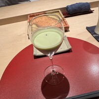 備長炭焼鳥 鳥しげ - 枝豆のすりながし