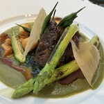 ソンブルイユ TOKYO - 連れの牛ほほ肉のプレゼロティ