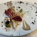 ソンブルイユ TOKYO - 連れの天使エビのテリーヌ