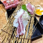 イカ恋食堂 - 山形まんきつ重セット　大盛り