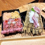 イカ恋食堂 - 山形まんきつ重セット　大盛り