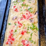 鉄板焼ちゃん - たこ焼調理中