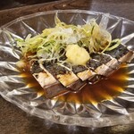 金町製麺 - 炙りたてキハダマグロのたたき