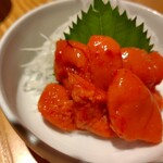 活〆鮮魚と炭火焼鳥 伊勝苑　 - 明太子(家人/ﾍﾞﾀｯとしてる…らしい)