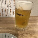 居酒屋燃えた うらめし屋 - 乾杯は生ビールで♪
