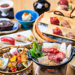 無庵 - 国産牛のすき焼きと秋の恵み満載の無庵会席