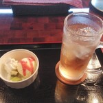 つくし珈琲 - ジンシャエール＆バニラアイス