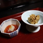 蕎麦彩膳 隆仙坊 - イクラと湯葉の煮物