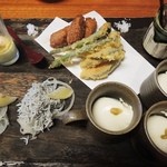 魚匠 銀平本店 - てんぷらもその日によって違います。