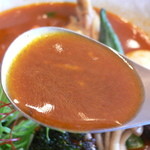 スープカレー トムトムキキル - スープはこんな感じ