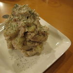 鳥長 - 白茄子と笹身のサラダ