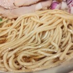 麺処 かず屋 - 煮干しそば930円麺アップ