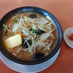 幸楽苑 - 味噌野菜タンメン・バター・辛いニンニク