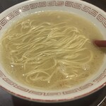 金町製麺 - 豚白湯かけそば　800円