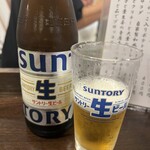 金町製麺 - サントリー生ビール（中瓶）680円