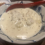金町製麺 - 帆立貝のクリームニョッキ　470円