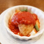 釜めし菜時記 さき亭 - コースの一品料理、海老団子と旬野菜のオーブン焼き