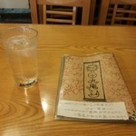 田丸庵 - 女性らしくデザインされたお品書き （2014.10）