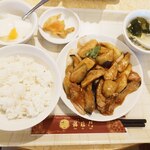 中華料理福臨門 - 茄子と豚肉の広東ソース炒め900円