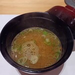 六本木きんめ鮨 - 海老出汁香る濃厚味噌汁