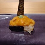 六本木きんめ鮨 - 北海道　赤雲丹