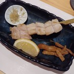 六本木きんめ鮨 - 珍味　マンボウの腸　葱タレを添えて