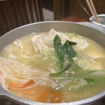 とり田 - つみれと野菜まで店員さんがお世話してくれました。