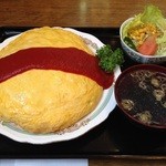 あすなろ食堂 - オムライス\980+大盛り\200