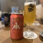 炭火焼き らくざ - ◇伊勢角麦酒／ヒメホワイト¥680
…柚子の香りを感じスッキリした飲み口♪