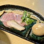 鴨と蟹 中華そば 鷙 - 別盛りトッピング