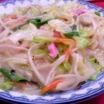 香蘭 - 皿うどん（太麺，大盛り）：1,000円