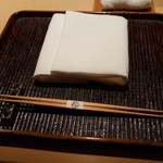 神楽坂 石かわ - テーブル・セッティング 2014.10.1x