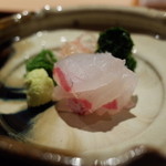 神楽坂 石かわ - お造り 鯛 2014.10.1x