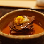 神楽坂 石かわ - 牛タン 蓮根餅 2014.10.1x