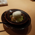 神楽坂 石かわ - デザート マスカット シャーベット 2014.10.1x