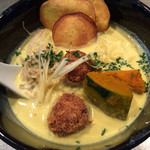 そらのいろ麹町本舗 - カボチャと豆乳のベジソバ