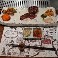 WITH THE STYLE ステーキハウス ミディアムレア - １切れ牛タンを食べた後に写メしました