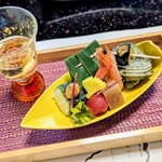 秀花園 湯の花膳 - 食前酒＆前菜（夜）