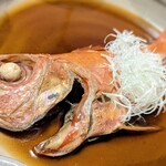 秀花園 湯の花膳 - 金目鯛の煮付け（夜）