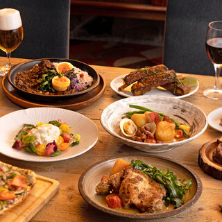 ディナーコースは大皿をシェアしていただくパーティプラン3種類