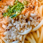 大江戸うどん さくら - カスうどん大盛りアップ
