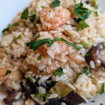 ベジバル チバットリア - 具材（エビ、茄子、椎茸、オクラ）がたっぷり♡