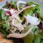 ベジバル チバットリア - 新鮮野菜のサラダ♡自家製ライチドレッシング(^^)