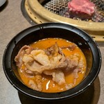 厚切り牛タン 焼肉一心たん助 - 『仙台黒毛和牛の焼きユッケ』